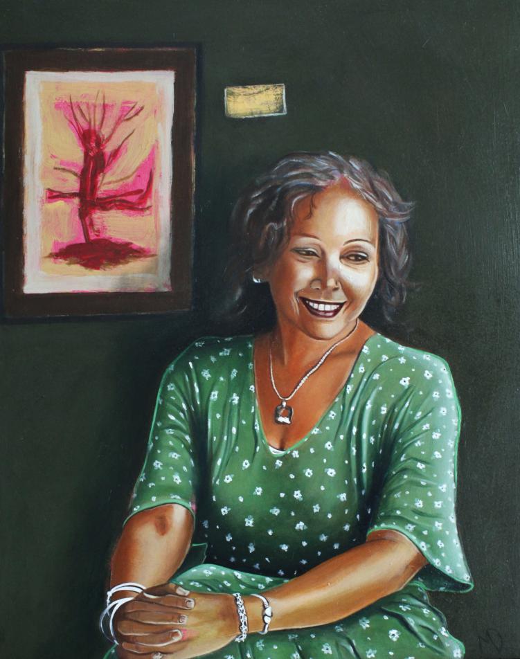 Artist in Green by Martin Davis