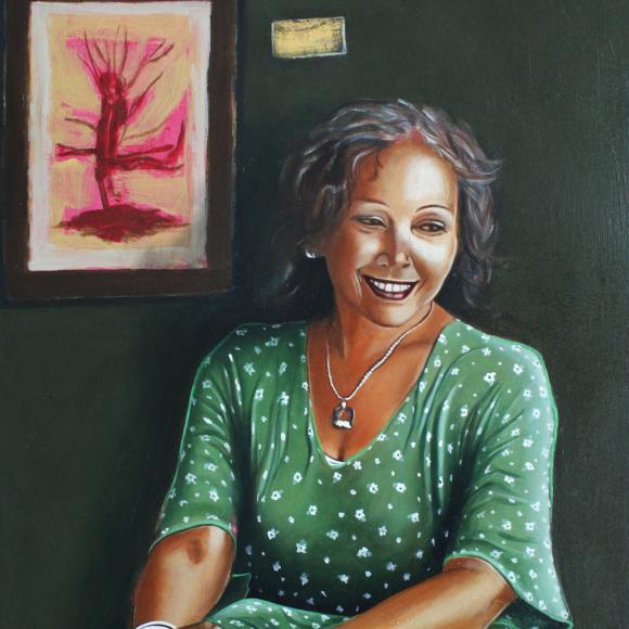 Artist in Green by Martin Davis