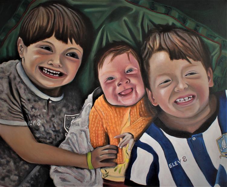 Alanna with Michael and Charlie by Martin Davis