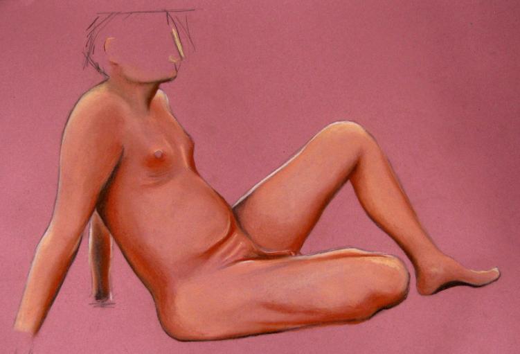 Topless Man by Martin Davis